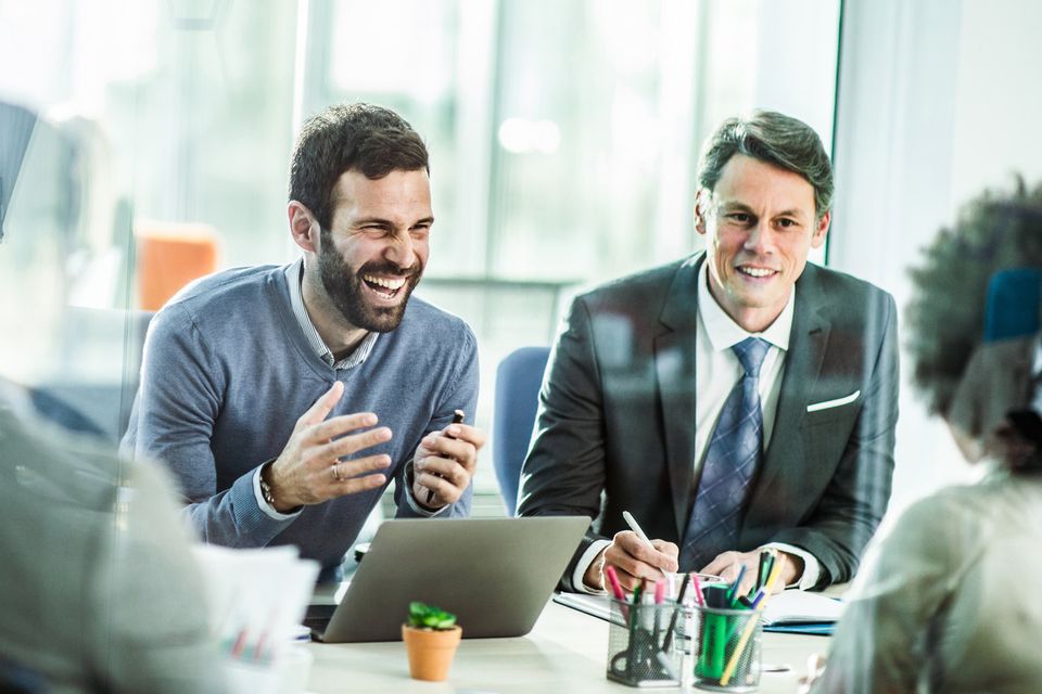 An informal chat can help to maintain camaraderie, but it can go too far. Photo: Getty